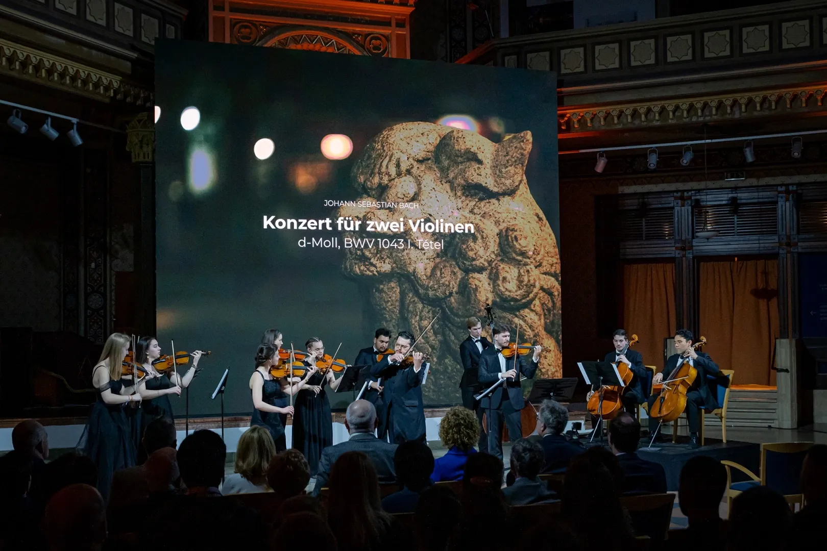 The Ave Maria concert series featured some of the most beautiful works by Bach, Haydn, Vivaldi and Albinoni, excerpts of which were also presented to the audience during the film screening. (Photo: András Adorján)